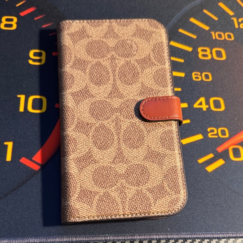 Coach iPhone 15 Pro Max case/wallet